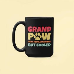 grandpaw mug, grand paw gift, funny grandpa cup, grandpa gifts, dog grandpa mug, funny mugs, gift for grandpa, announcem