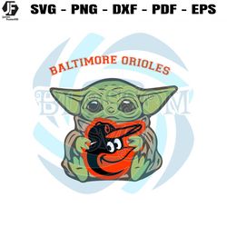 Baltimore Orioles Baby Yoda Sport SVG File For Cricut