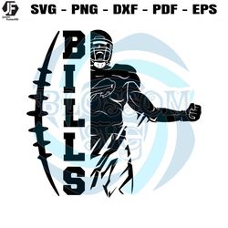 Bills Football Player SVG Digital Download