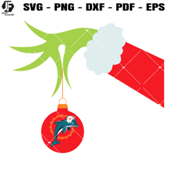 Miami Dolphins Grinch Hand Holding Christmas Svg, Miami