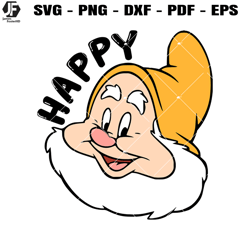 Happy Dwarf Face Svg, Happy Dwarf Head Svg, Snow Shite Svg