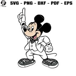 Mickey dance of the 80 Svg, Trendy Mickey Mouse Svg