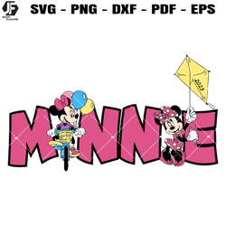 Minnie in The Magic kinhdom Svg, Cute Minnie Svg, Mouse Girl