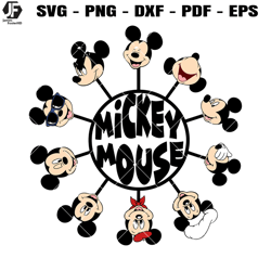 Mouse Facial Expressions Svg,  Cute Mickey Mouse Svg