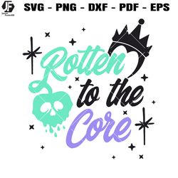 Rotten To The Core Svg, Poison Apple Svg, Perfectly Wicked