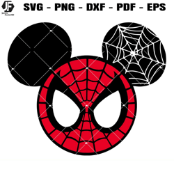 Spider Hero Svg, Super Hero Mickey Svg, Spiderman Svg