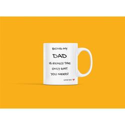 Funny dad gift, best dad mug, gift for best father, father's day gift, birthday gift ideas, Christmas gift for dads from