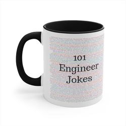 Funny Engineer Gifts, Engineer Mug, Engineering Gifts, 101 Engineer Jokes, Engineer Puns, Funny Gift for Engineer, Engin