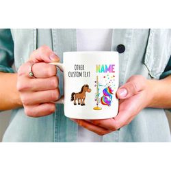Custom Unicorn Mug, Sarcastic Mug, Funny Coffee Mug, Mugs With Sayings, Large Coffee Mug, Gift For Her Him, Christmas Gi
