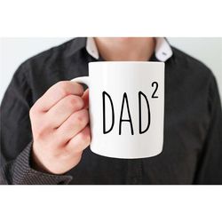 Dad of Two Mug, Father of Two, Gift For Dad, Funny Dad 2 Mug, Daddy Mug, Best Dad Ever, Fathers Day Mug, Present, 1st Fa