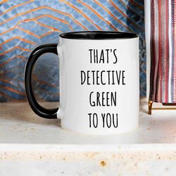 Detective Mug, Detective Gifts, Personalized Detective Gift, Detective Cup, New Detective, Graduation, Police Detective,