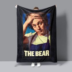 The Bear TV Show Blanket, Jeremey Allen White Carmi Chicago Throw Blanket, Original Beef of Chicagoland