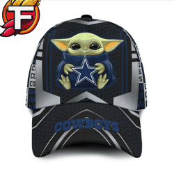 Dallas Cowboys Baby Yoda All Over Print 3D Classic Cap