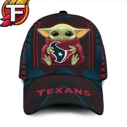 Houston Texans Baby Yoda All Over Print 3D Classic Cap