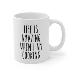 Cooking Mug, Cooking Gift, Funny Cooking Mug, Unique Chef Gift, Funny Chef Mugs, Profanity Gift, Rae Dunn Inspired Mug 2