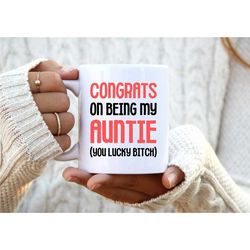 Auntie Mug. Auntie Gift. Unique Gift For Her. Funny Birthday Mug. Auntie Birthday Gift. Rude Gift. Christmas Gift. 1