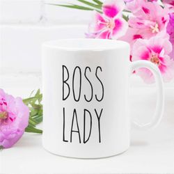boss lady, cute coffee mug, gift for her, boss gifts, coffee mug gift, i'm not bossy i'm the boss mug, badass girl gift,