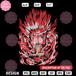 Itachi Poster Embroidery Design, Naruto Embroidery, Embroidery File, Anime Embroidery,Anime shirt, Digital download