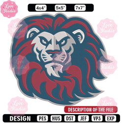 Loyola Marymount mascot embroidery design, NCAA embroidery, Sport embroidery,Logo sport embroidery, Embroidery design