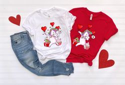 Valentine Unicorn Shirt, Kids Valentine Shirt, Valentine Gift Idea, Valentine Outfit, Girl Gift Shirt, Valentine Girls,