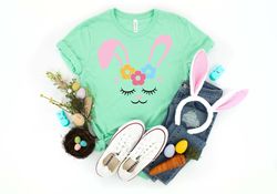 Bunny Face Shirt, Cute Bunny Face Shirt, Easter Shirt, Cute Easter Shirt, Easter Shirt for Kids, Easter Tshirt, Easter B