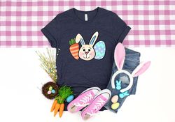 Carrot Bunny Egg Shirt, Easter Shirt, Easter Bunny Shirt, Easter Egg Shirt, Easter Family Shirt, Easter Kids Shirt, Cute