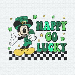 Happy Go Lucky Mickey St Patrick's Day SVG