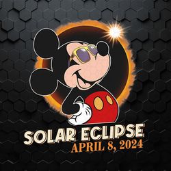 Mickey Total Solar Eclipse 2024 PNG