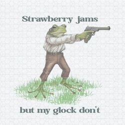 Frog Strawberry Jams But My Glock PNG