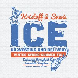 Frozen Kristoff And Svens Ice Harvesting And Delivery SVG