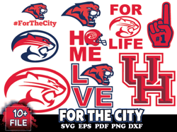 11 Files Houston Cougars For The City, Houston Cougars Svg Bundle