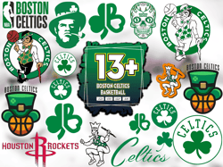 13 Files Boston Celtics Basketball Svg Bundle, Celtics Logo Svg, Celtics Vector