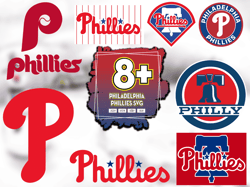 8 Files Philadelphia Phillies Svg Bundle, Phillies Lovers Svg, Phillies Logo Svg