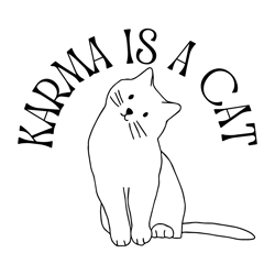 Karma Is A Cat Taylor Eras Cat Svg, Karma Taylor Svg