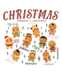 Retro Christmas Taylors Version Albums Png File Digital Download