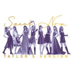 Taylor Lovers Png, Speak Now Taylors Version Png Swiftie The Eras Tour Png File