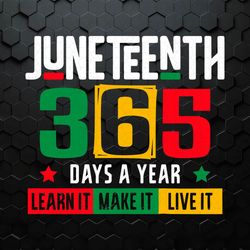 Juneteenth 365 Days A Year SVG