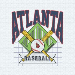 Atlanta Baseball Mlb Game Day SVG