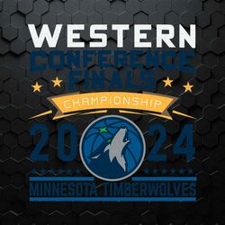 Minnesota Timberwolves 2024 Western Conference Finals SVG