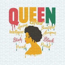 Queen Positive Attributes Loving Beautiful SVG