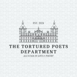 The Tortured Poets Department Taylor Est 2024 SVG