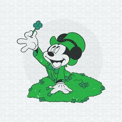 Disney Retro Mickey Mouse Four Leaf Clover SVG