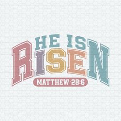 Retro He Is Risen Christian Easter SVG