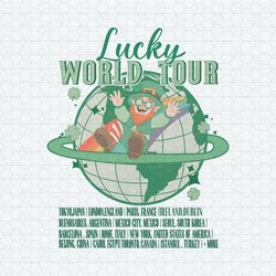 Lucky World Tour Funny Leprechaun PNG