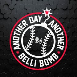 Another Day Another Belli Bomb Baseball Chicago Cubs SVG
