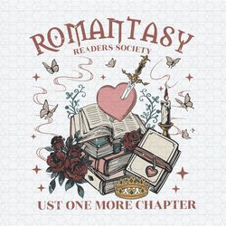 Romantasy Readers Society Just One More Chapter PNG