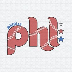 Baseball Phil Phillies Stars MLB Svg Digital Download