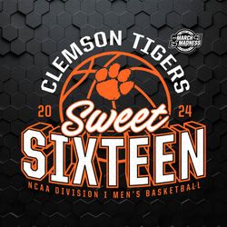 Clemson Tigers Sweet Sixteen Mens Basketball SVG