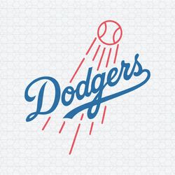 Los Angeles Dodgers La Baseball SVG