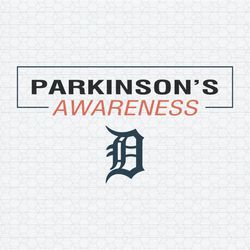 Parkinsons Awareness Detroit Tigers Logo SVG